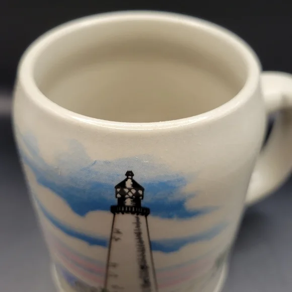 Handmade Lighthouse Mug. Heavy duty ceramic. Made in Germany. - Picture 2 of 8